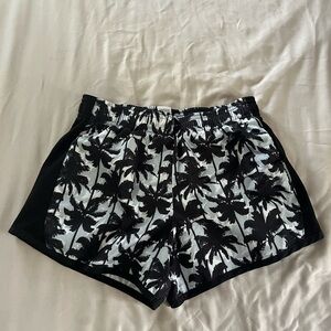 Danskin Tropical Black and Gray Shorts